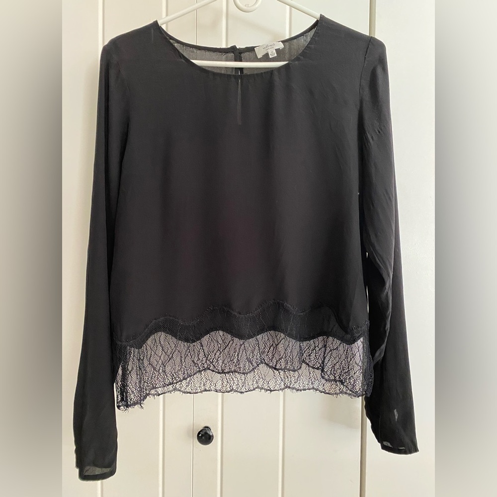 Wilfred ‘Dark Romance’ silk top
